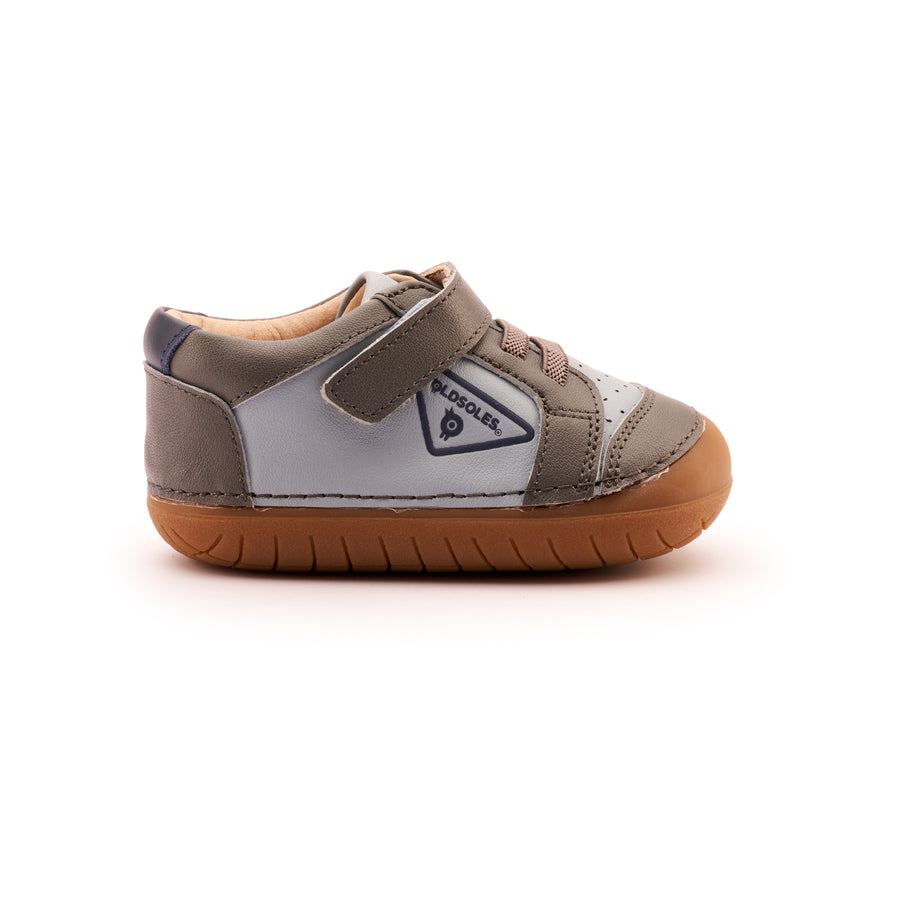 Old Soles Boy's & Girl's 4094 Badge Pave Casual Shoes - Dusty Blue / Grey / Navy