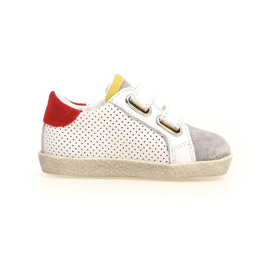 Falcotto Alnoite VL Boy's Sneakers - White/Red Plus