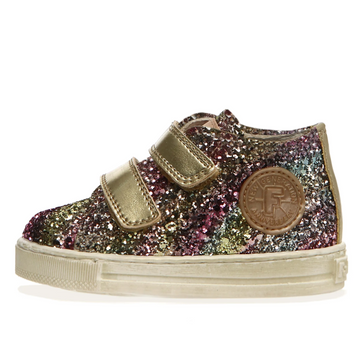 Falcotto Michael Girl's Casual Shoes - Glitter Shaded Platinum Multi
