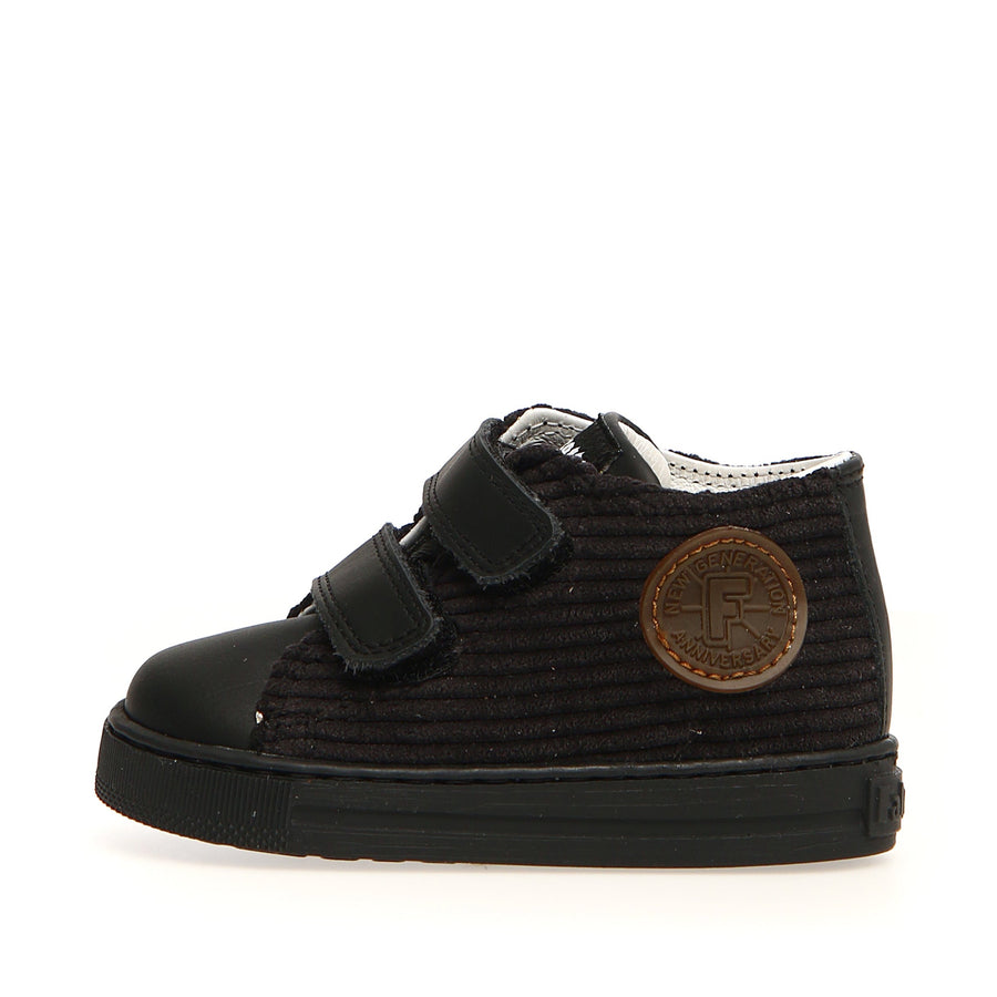 Falcotto Boy's and Girl's Michael Sneakers, Corduroy/Black