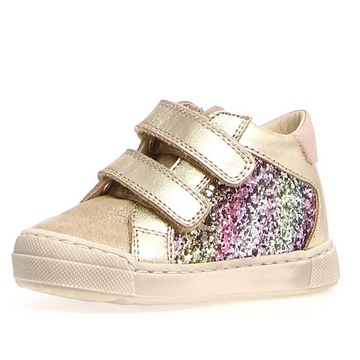 Falcotto Patiula Vl Girl's Casual Shoes - Glitter Shaded Platinum Multi
