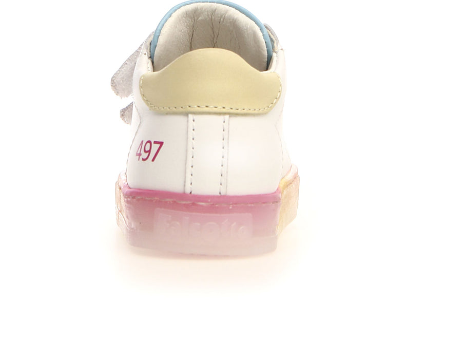 Falcotto Salazar VL Girl's Sneakers - White/Paglia/Cipria