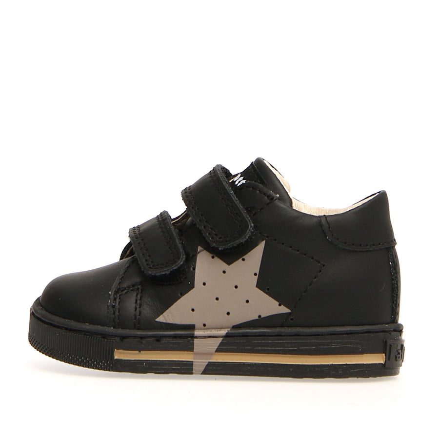 Falcotto Boy's and Girl's  Venus VI Star Sneaker Shoes, Black - Taupe