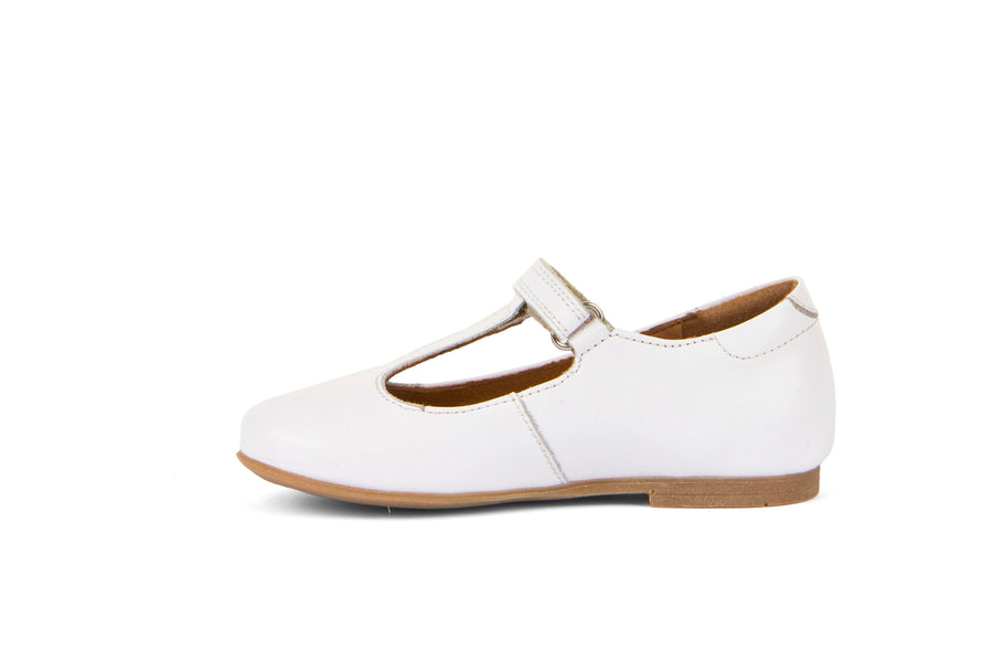 Froddo Girl's Fiona T Bar Dress Shoes - White