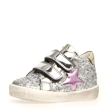 Naturino Girl's Dorrie Vl Glitter Shoes - Argento
