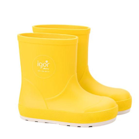 Igor Yogi Nautico Barefoot Rain Boots, Amarillo – Just Shoes for Kids