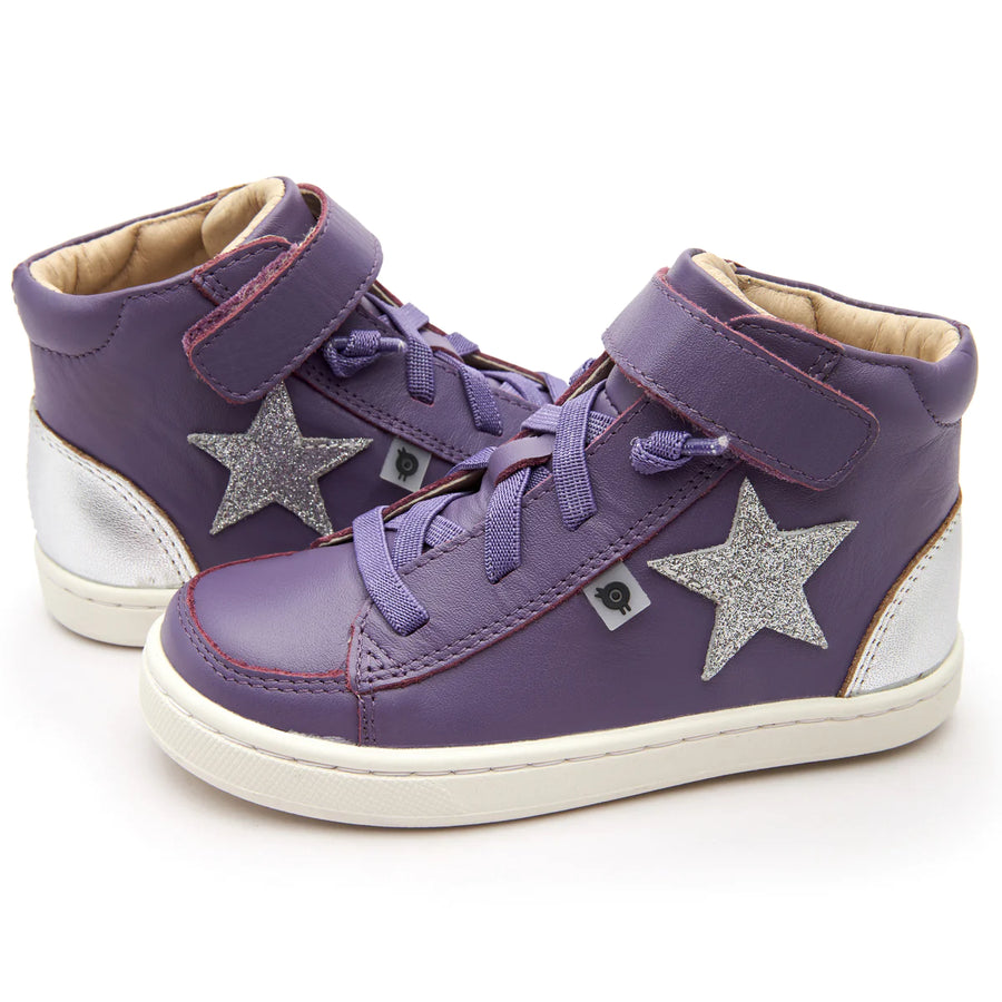Old Soles Girl's 6104 Champster Sneakers - Lavender/Silver/Glam Argent