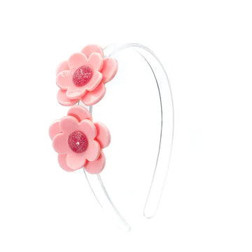 Lilies & Roses NY Camellia Flower Pink Headband