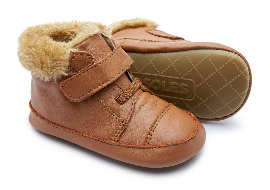 Old Soles Boy's & Girl's 0040R Mountain Bub Sneaker Booties - Tan