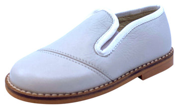 Luccini Boy's BASIL Piso Point Natural Loafer - Light Grey Perla