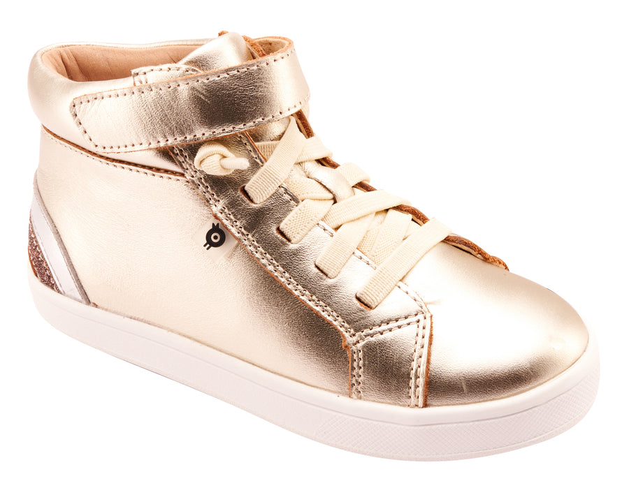 Old Soles Girl's and Boy's 1011 Sneaksta Rainbow Casual Shoes - Titanium / Silver / Glam Choc / Gold