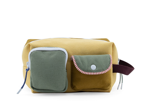 Sticky Lemon Adventure Collection Toiletry Bag, Khaki Green