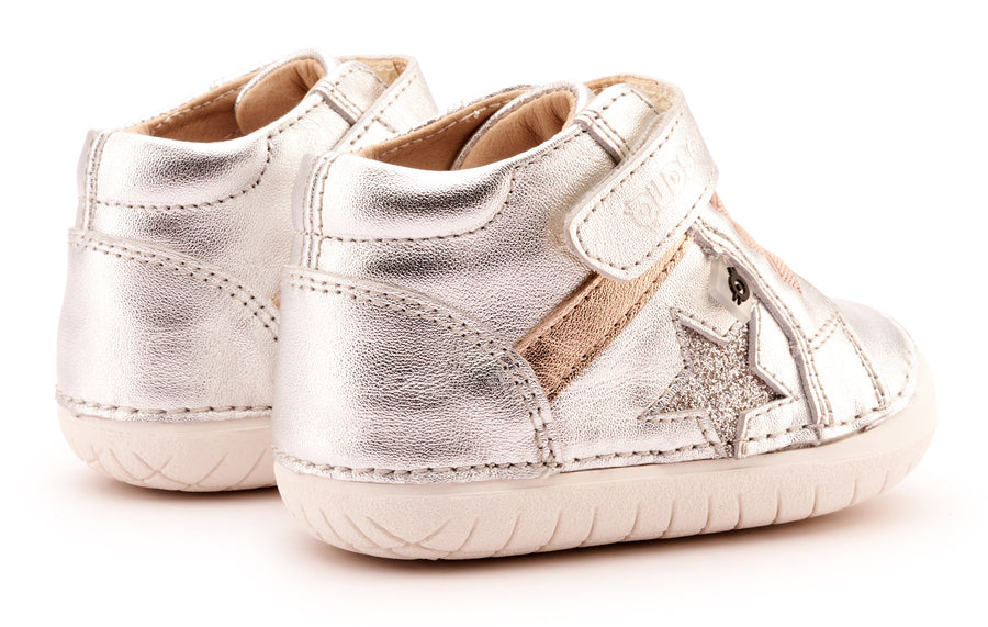 Old Soles Girl's 4099 Rad Pave Casual Shoes - Silver / Copper / Glam Argent