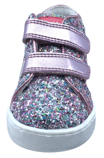 Naturino Girl's Frenby Vl Glitter Metallic Sneaker Shoe, Multi/Pink – Just  Shoes for Kids