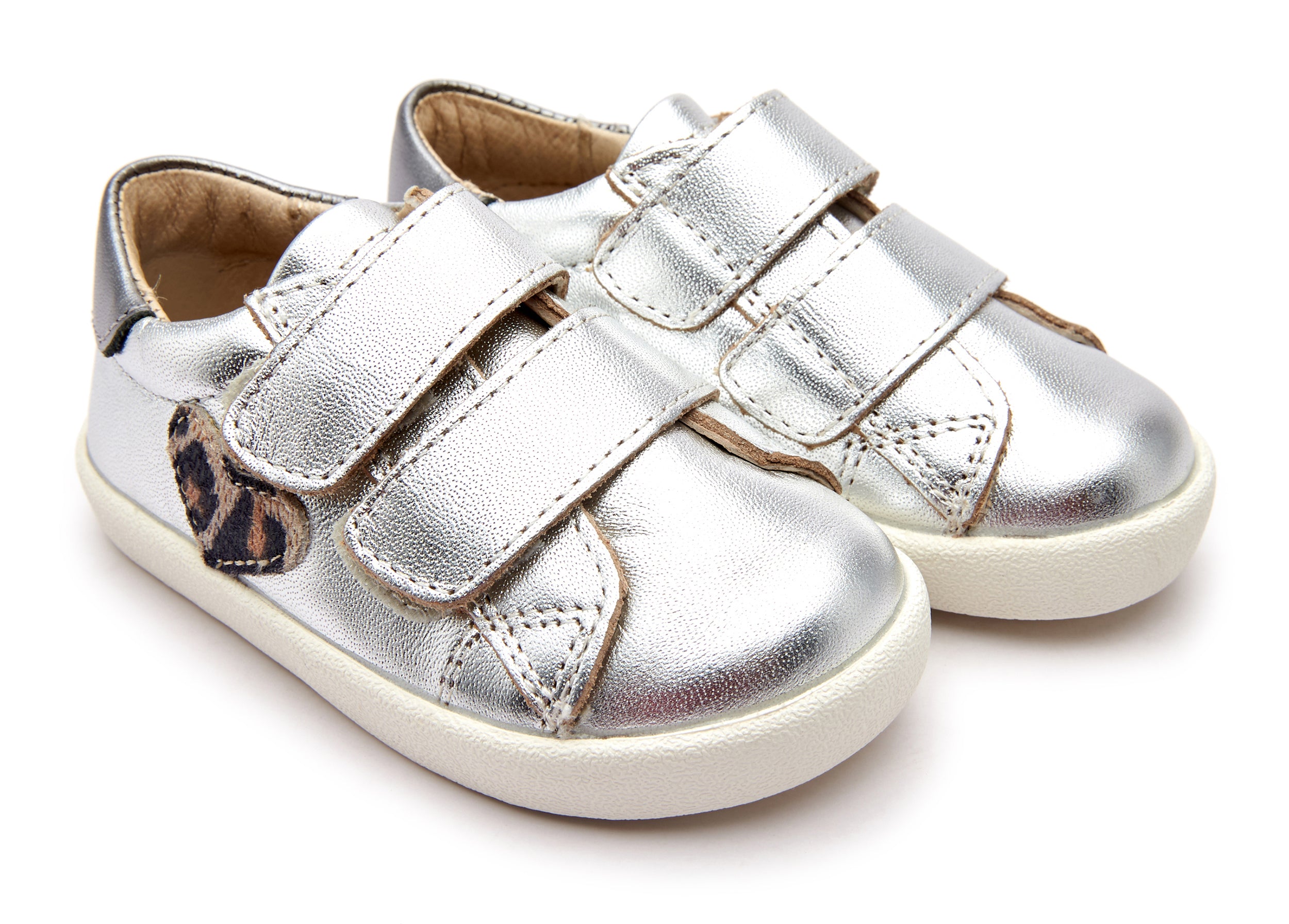 Old Soles Girl's 5076 The Drum Sneakers - Silver/Rich Silver/Kitten