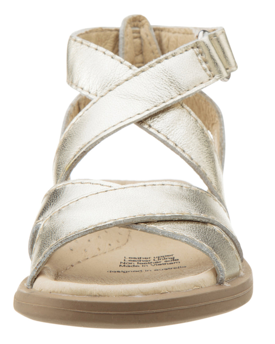 Old Soles Girl's Urban Leather Sandals, Gold