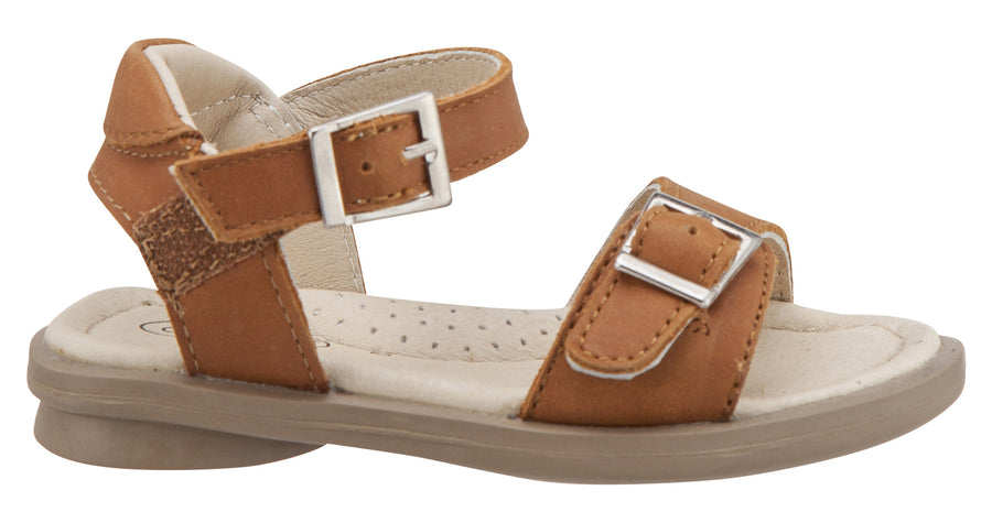 Old Soles Girl's Nevana Leather Sandals, Tan