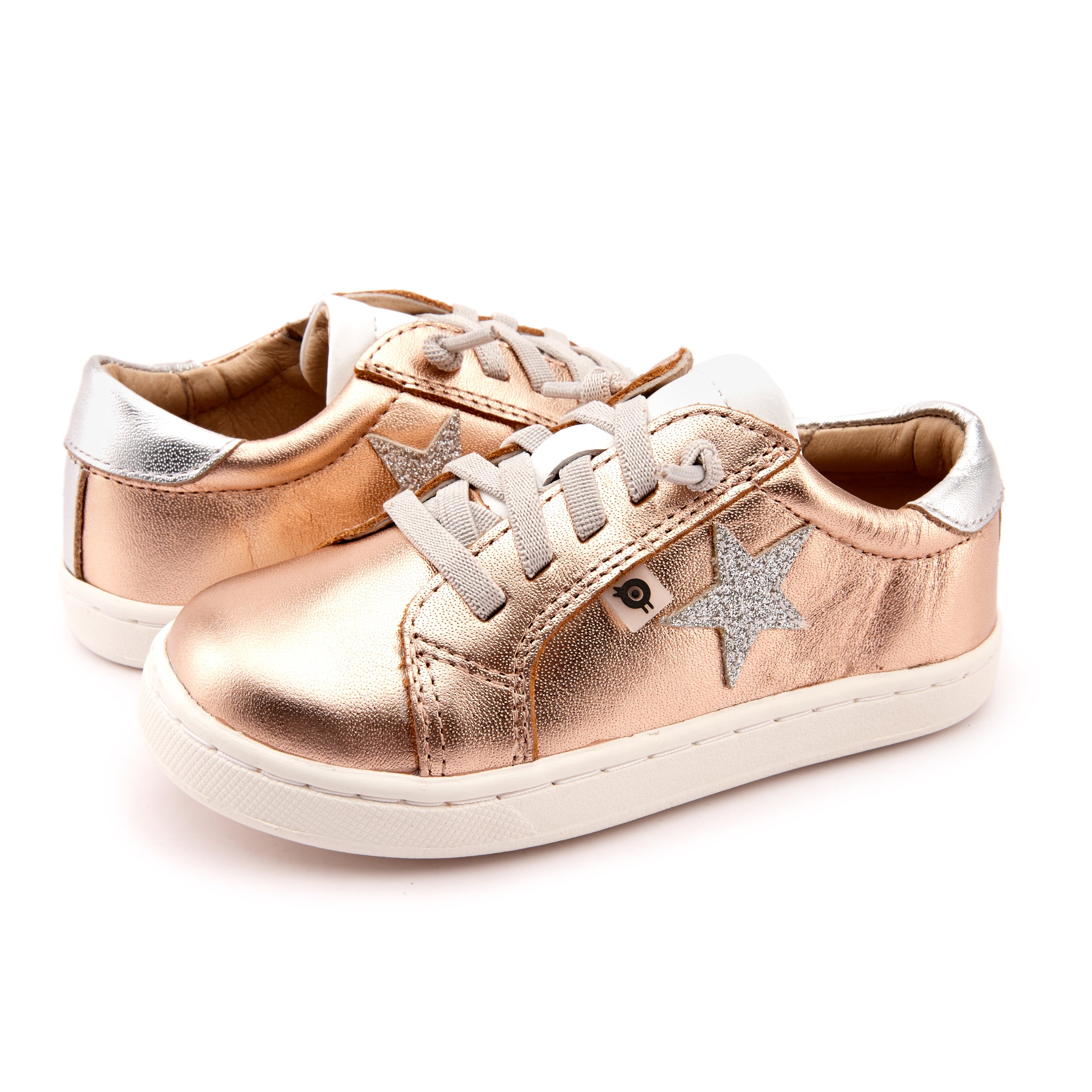 Old Soles Girl's Milky Way Sneakers Copper/Silver/Snow/Glam Argent – Just Shoes for Kids