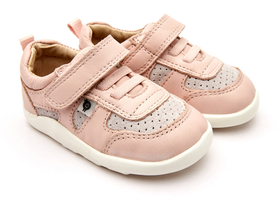 Old Soles Girl's Shizzy Shoes, Powder Pink/Grey Suede