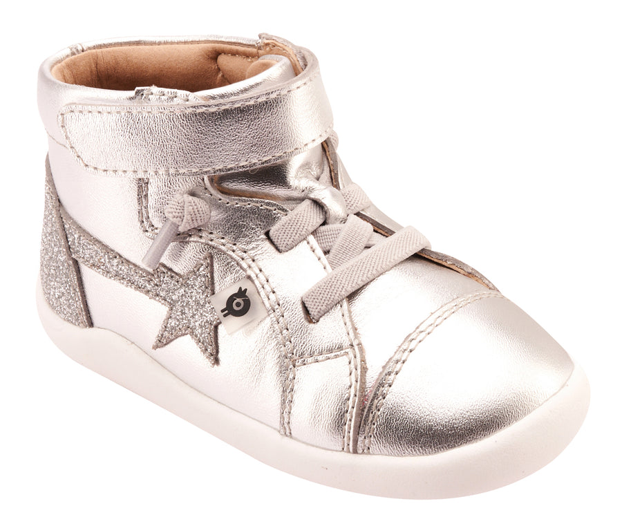 Old Soles Girl's 8038 Parade Casual Shoes - Silver / Glam Argent