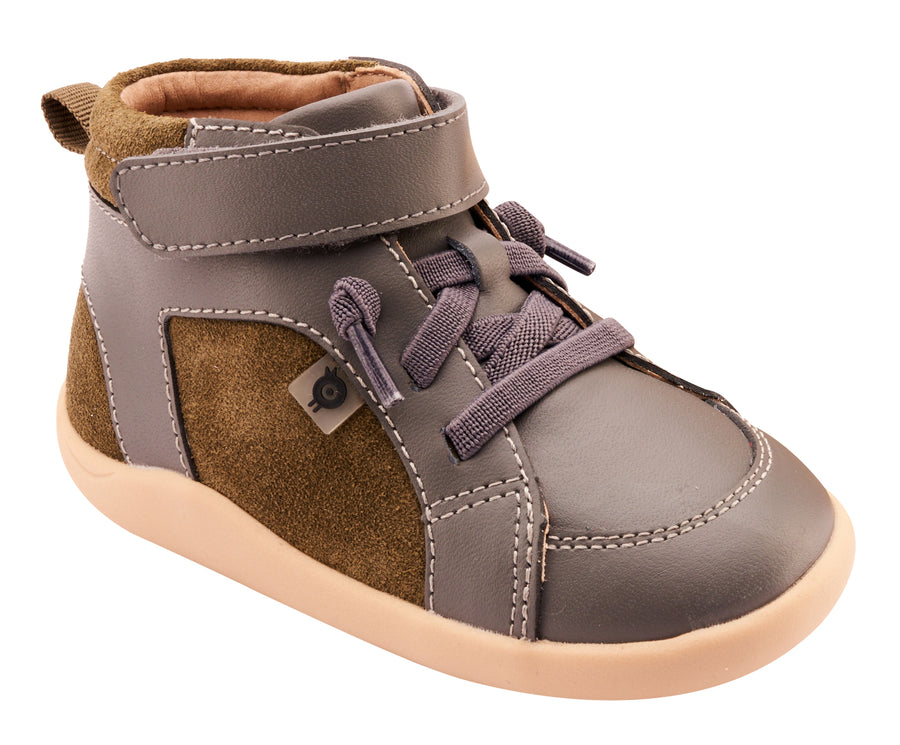 Old Soles Boy's 8039 Woodford Casual Shoes - Militare Suede / Grey