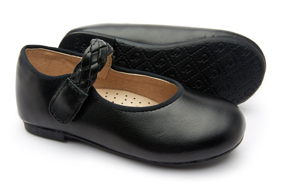 Old Soles Girl's 817 Lady Plat Shoes - Nero