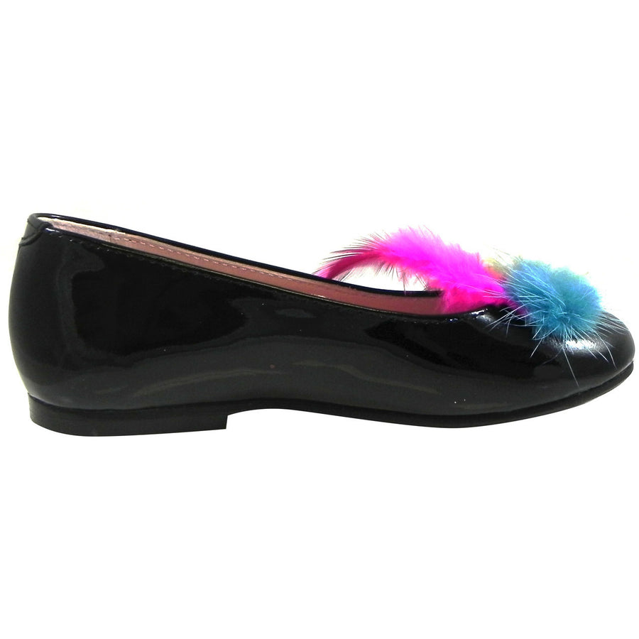 Chupetin Girl's 9328 Ballet Flat Shoe Black/Fuchsia - Just Shoes for Kids
 - 4