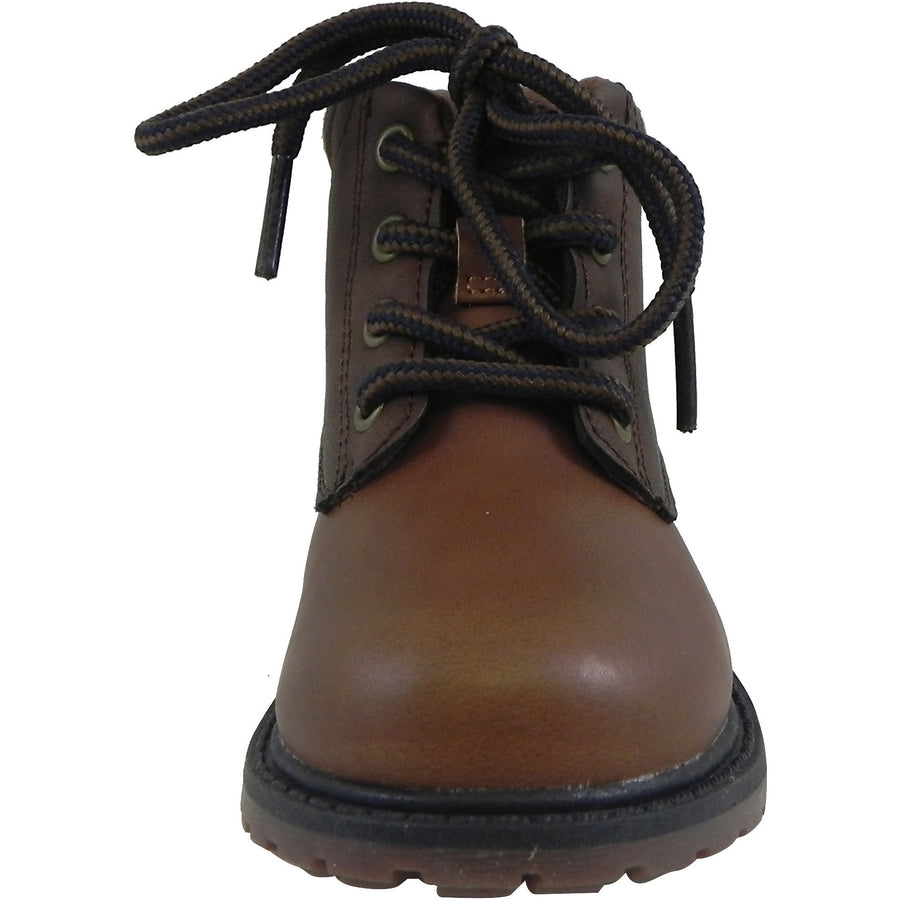 OshKosh Boy's Chandler Plaid Classic Lace Up Ankle Boots Brown - Just Shoes for Kids
 - 5