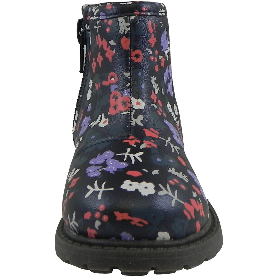 OshKosh Girl's Raquel Multi-Color Floral Zip Up Ankle Bootie Boot Shoe Navy/Multi - Just Shoes for Kids
 - 5