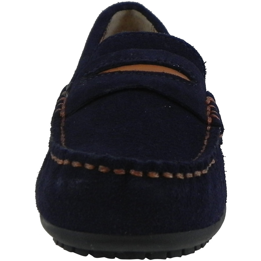 Umi Boy's David Leather Slip On Oxford Loafer Shoes Navy - Just Shoes for Kids
 - 5