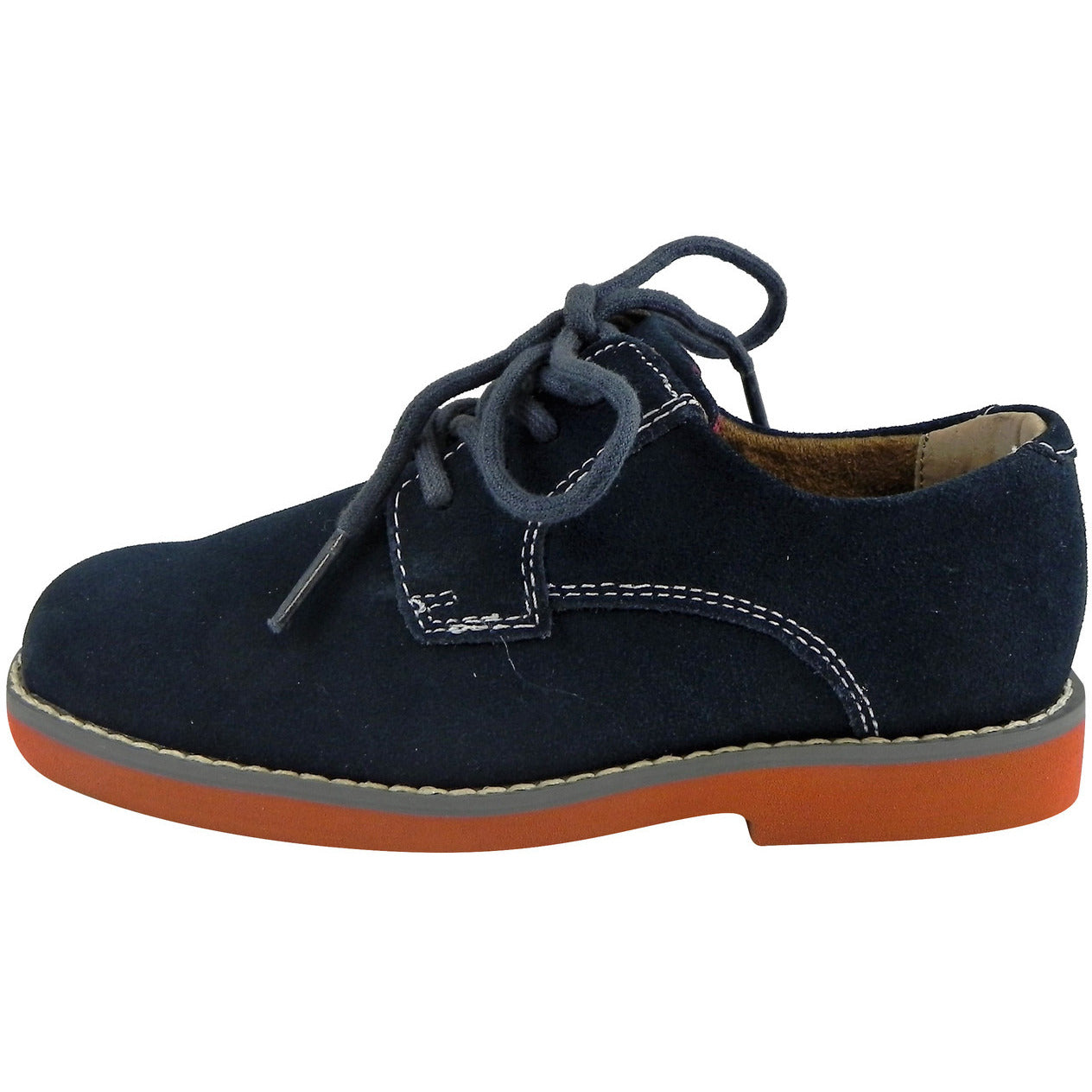 Florsheim Boy's Kearny Suede Classic Lace Up Oxford Shoes Navy  Just Shoes  for Kids