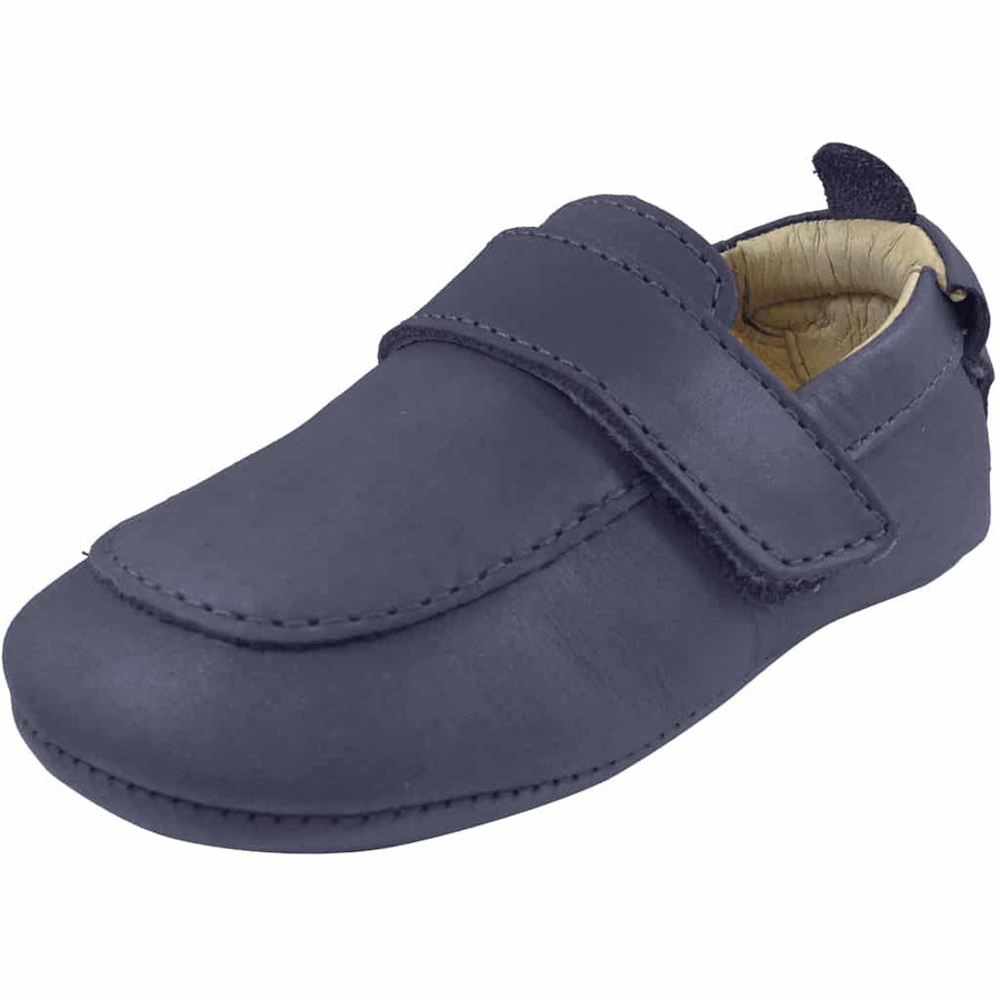 Old Soles Boy's 043 Global Navy Leather Loafer Shoe