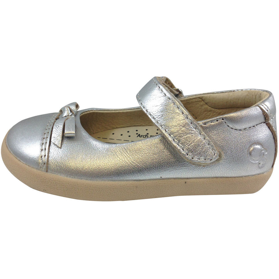 Old Soles Girl's 313 Silver Sista Flat - Just Shoes for Kids
 - 2