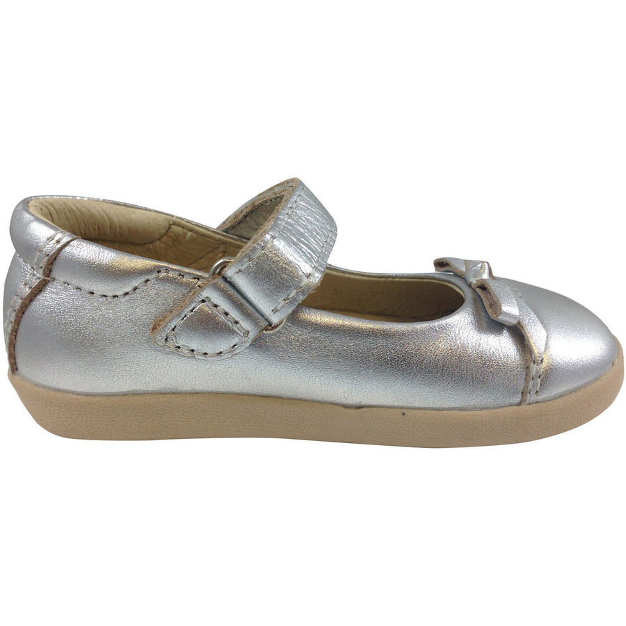 Old Soles Girl's 313 Silver Sista Flat - Just Shoes for Kids
 - 4