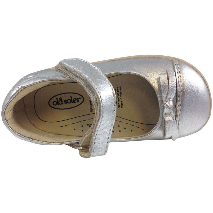 Old Soles Girl's 313 Silver Sista Flat - Just Shoes for Kids
 - 6