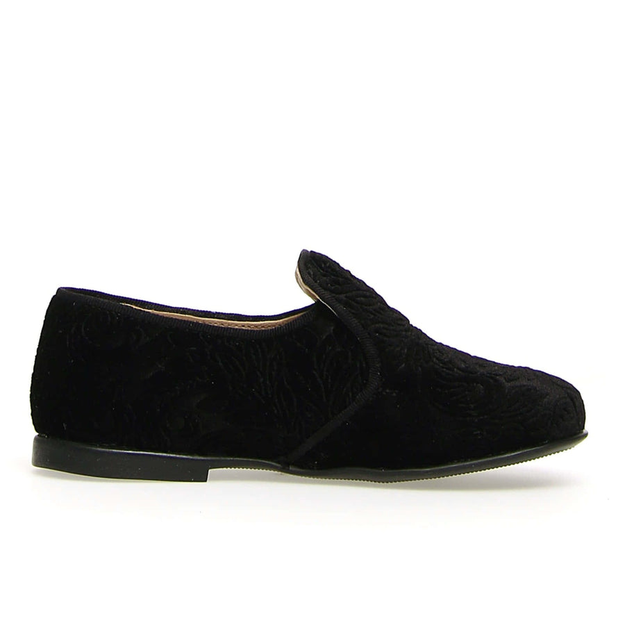 Naturino Girl's and Boy's Alghero Velvet Slip On Shoes, Black