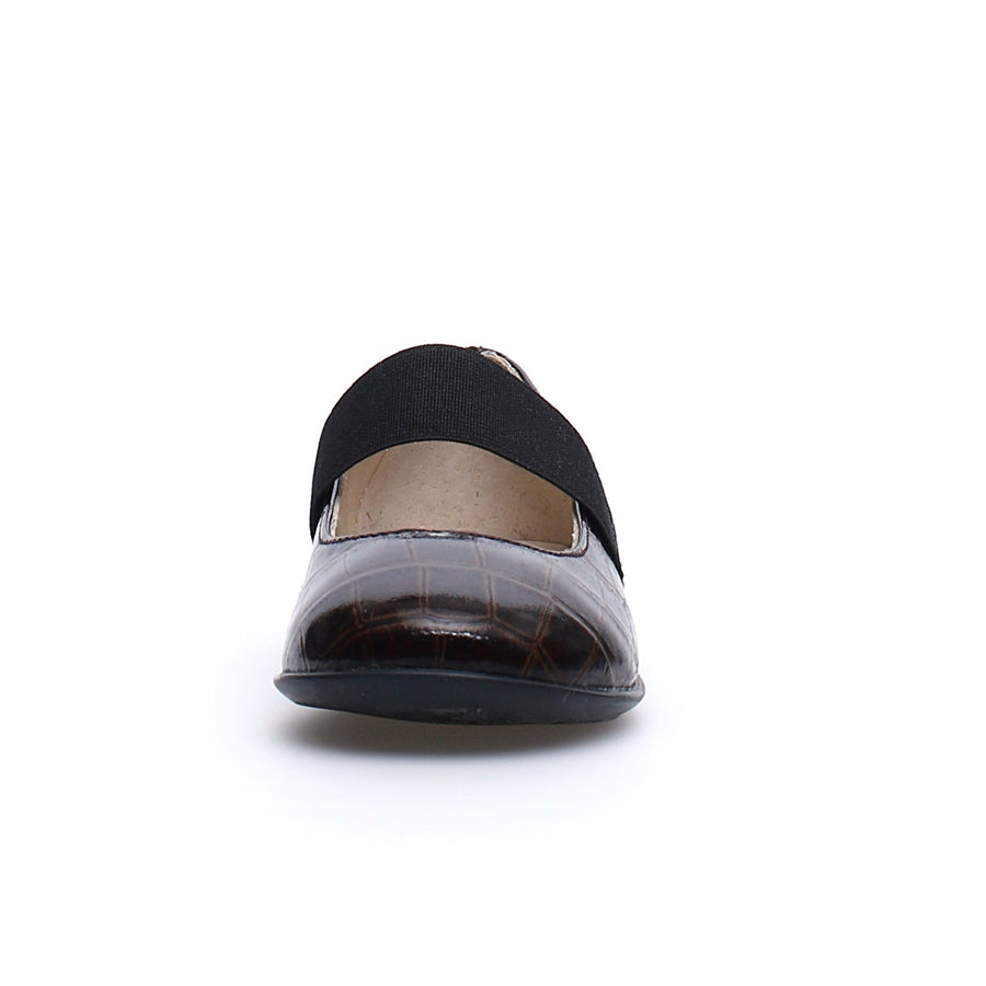 Naturino Girl's Biella Flat Shoes - Dark Brown