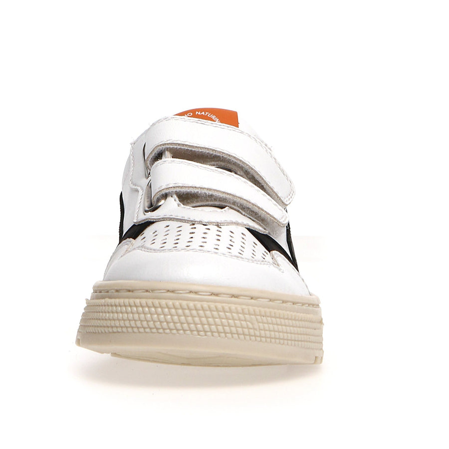 Naturino Girl's & Boy's Ceonia Sneakers - White/Black/Orange