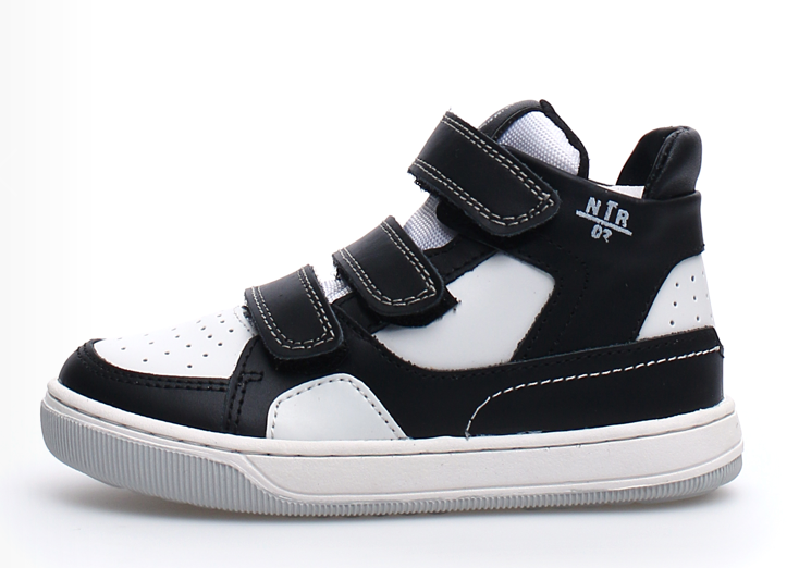 Naturino Boy's and Girl's Finnix Sneaker Shoes - Black/White