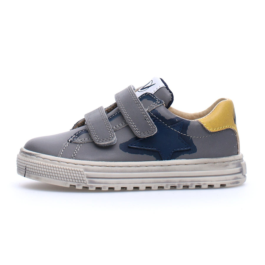 Naturino Boy's & Girl's Kokie Vl Calf Sneakers - Grey/Navy