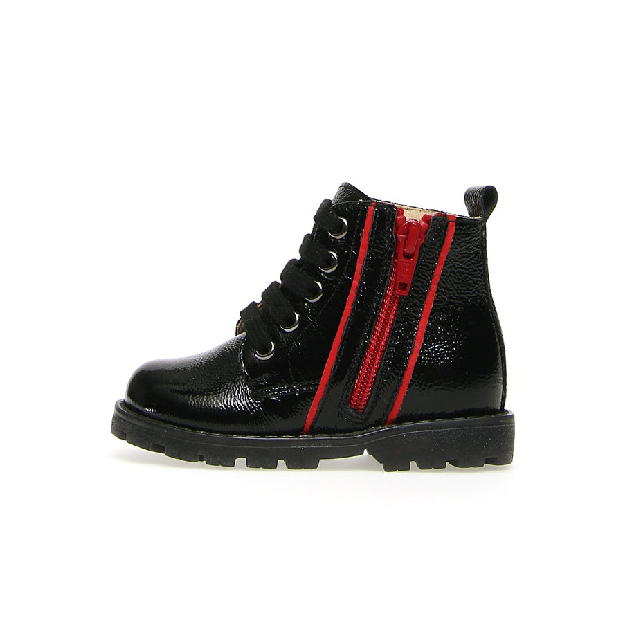Naturino Girl's & Boy's Root Naplak Boot Shoes - Black