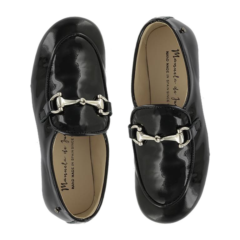 Manuela de Juan Boy's & Girl's James Slip-On Loafers, Black Patent