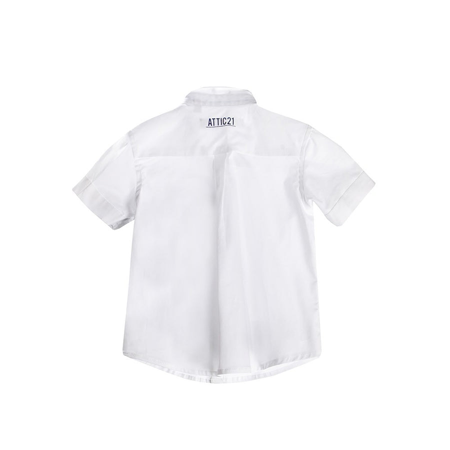 Attic 21 Short Sleeve HSH4212 Dress Shirt - Off White