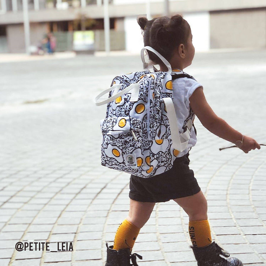 Sleep No More Preschool Backpack, Egg-cellent Print