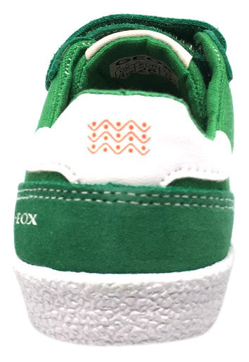 Geox J Perth Boy F Sneaker – Groene Mid-cut Voor Jongens, Met Klittenband En Elastische Veters, Maat 37 EU