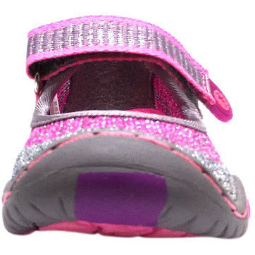 Jambu Girl's Sora Sparkle Knit Mesh Hook and Loop Water Ready Mary Jane Shoe inches - Just Shoes for Kids
 - 5