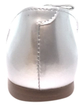 Chupetin 9371 Silver Shimmer Sparkle Patent Leather Slip On Ballerina Ballet Flats
