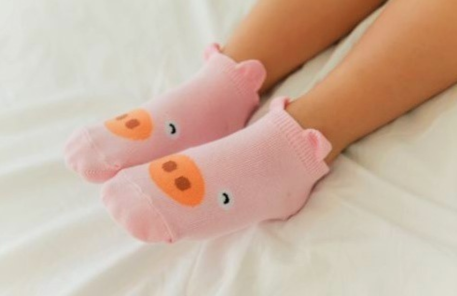 Eva & Elvin Pink Pig Socks