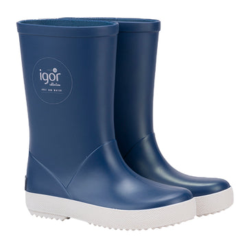 Igor Boy's & Girl's Splash Nautico Rain Boot, Jeans