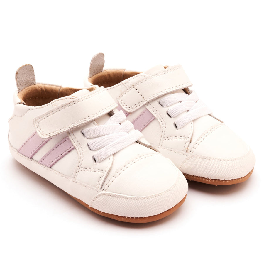 Old Soles Girl's Low Roller Casual Shoes - Snow / Lilium